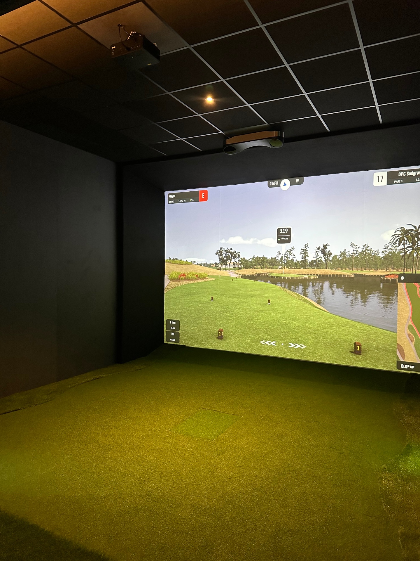 Premium indoor golf ruimte