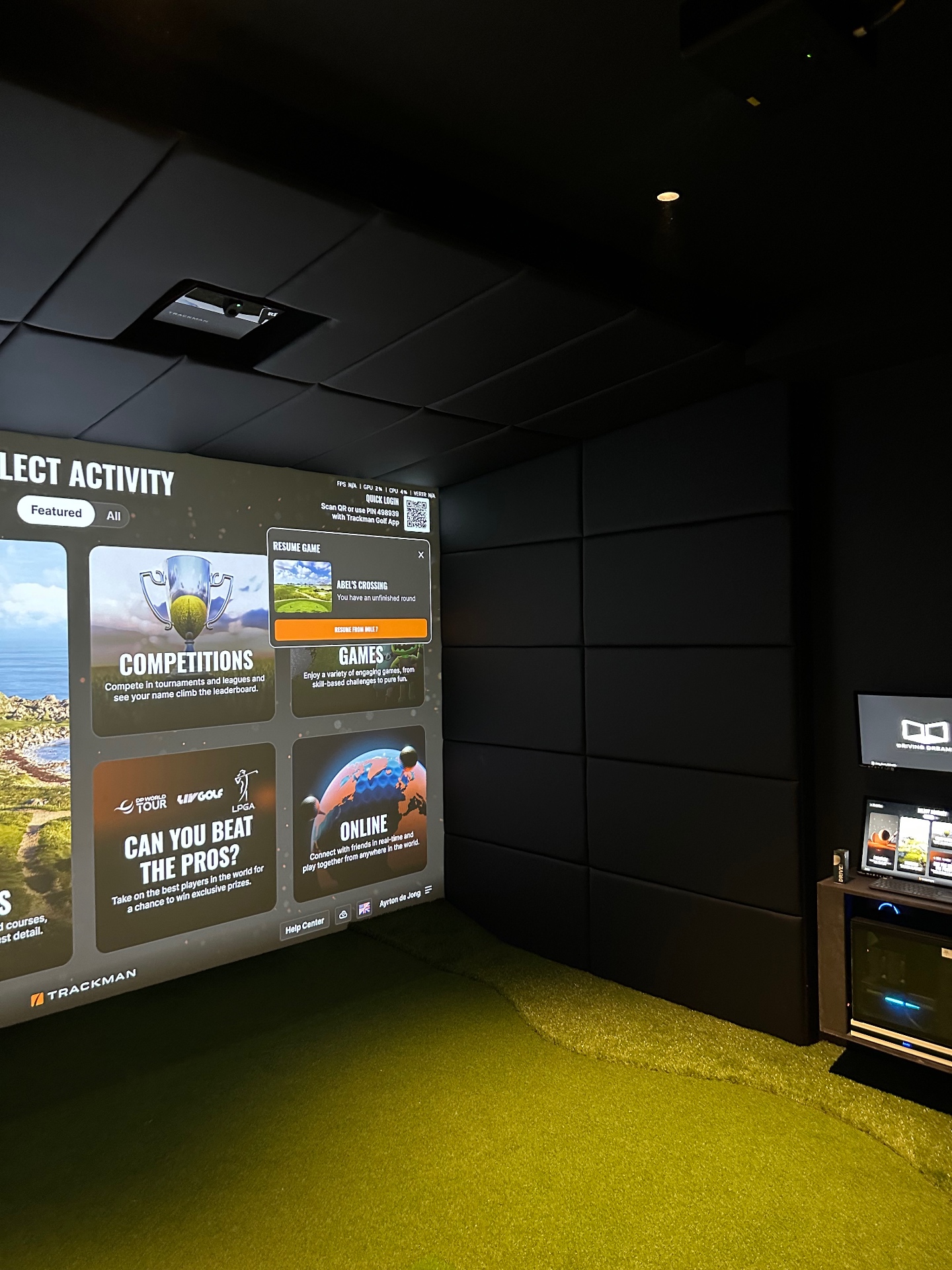 Architecturale golf studio detail